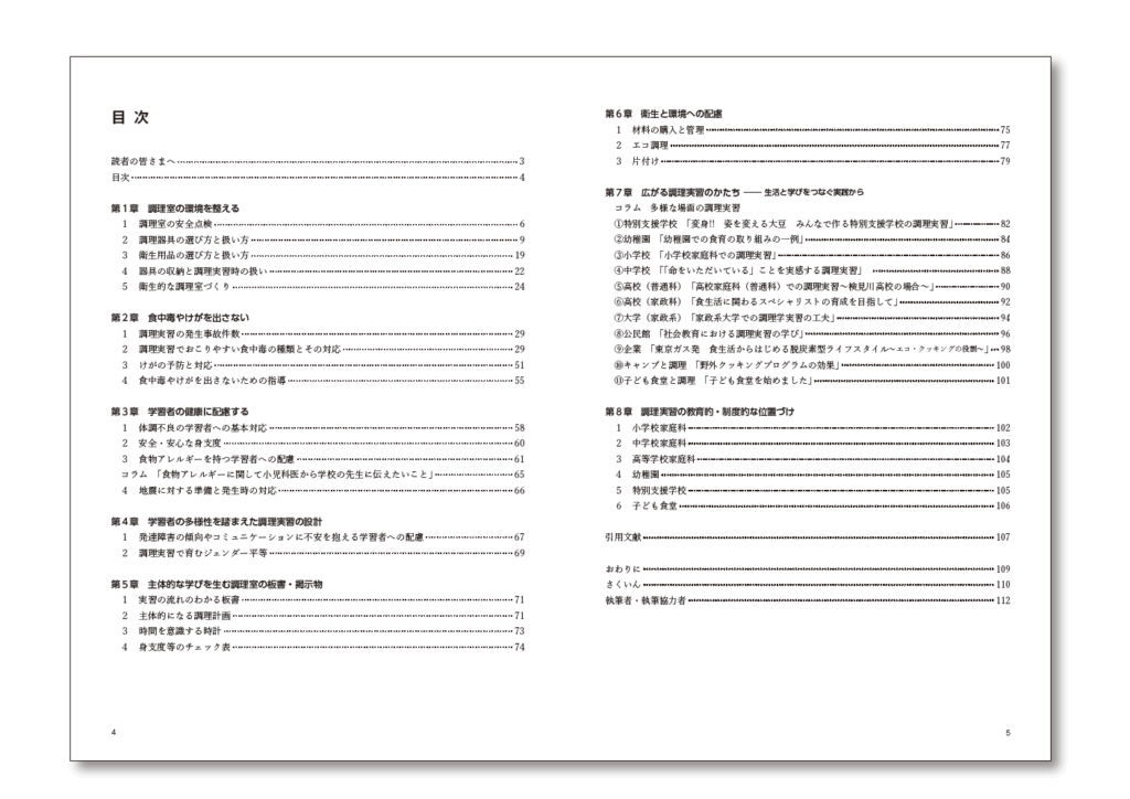 調理実習マニュアル_目次